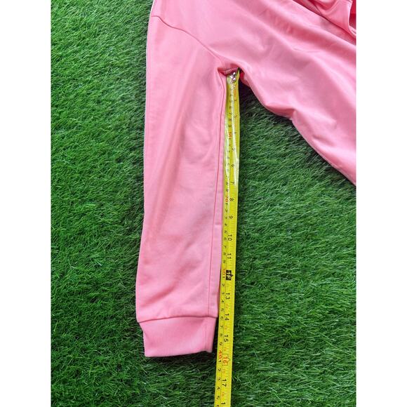 Adidas Originals Kids 3-Stripes Track Jacket Pink White Trefoil Logo Size 9-10Y - Picture 6 of 8